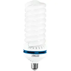 Aksi - Foco espiral ahorrador luz fría de 65W E27
