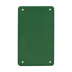 Argos - Tapa No Metálica Pesada Rectangular Ciega Verde