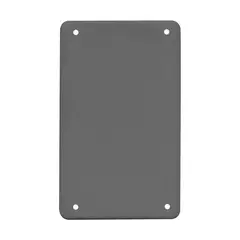 Argos - Tapa No Metálica Pesada Rectangular Ciega Gris