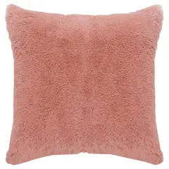 Blancos Pileso - Cojín deco de peluche Rosa 43 x 43 cm