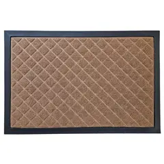 TKR Home - Tapete para entrada Loop de 40 x 60 cm Café