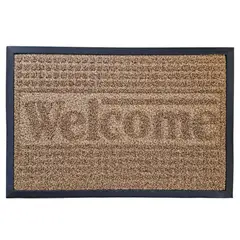 TKR Home - Tapete para entrada Welcome de 40 x 60 cm Café