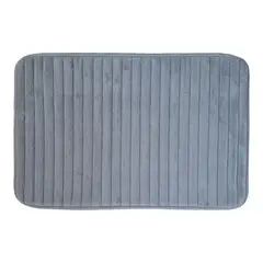 TKR Home - Tapete de baño Foam de 40 x 60 cm Plata