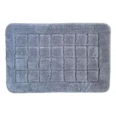 TKR Home - Tapete de baño Chess de 40 x 60 cm Plata