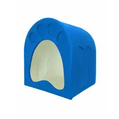 MERIDIAN PRO - Casa Mascota con Aditivo Antibacterial Azul Chica