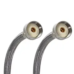 Fluidmaster - Manguera Flexible de Acero Inoxidable Para Lavadora (3/4 I.P X 3/4) Longitud 60" 152.4 cm