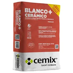 Cemix - Blanco Ceramico Plus 20 Kg