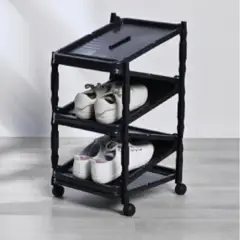 Italhome - Zapatera extensible para 6 pares con ruedas