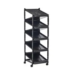 Italhome - Zapatera extensible con ruedas para 10 pares