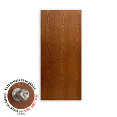 Provepuertas - Puerta Tambor MDF Odisea Café 90 x 213 cm