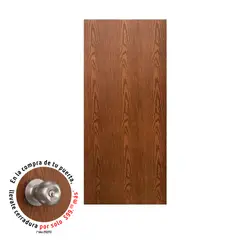 Provepuertas - Puerta Tambor MDF Odisea Café 70 x 213 cm