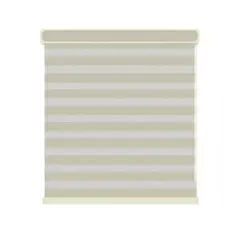 Home Collection - Persiana enrollable Twin Eclipse de 1.40 x 1.60 m Crema