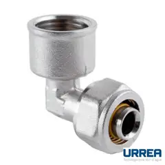 Urrea - Codo Hembra 90º 3/8" x 1/2"