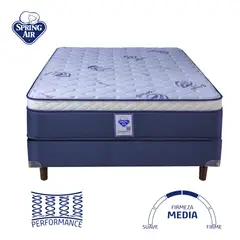 Spring Air - Juego colchón y box matrimonial Sanitized