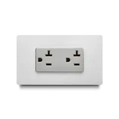 Veto - Tomacorriente Doble Americano 2P+E,