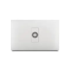 Veto - Toma Coaxial f Simple, Blanco