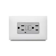 Veto - Contacto Doble con Interruptor de Circuito, Blanco