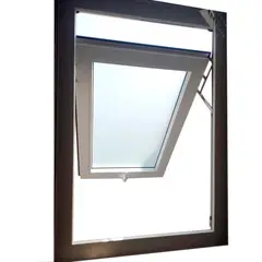 Holztek - Proyectante S4500, Marco Blanco, Cristal Simple, Vidrio Satinado 80-90/70-80