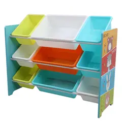 Just Home Collection - Organizador Infantil 9 Cajas 84 x 30 cm Zoo