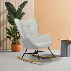 Just Home Collection - Mecedora Kelan gris