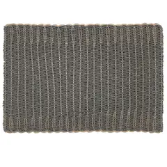 Just Home Collection - Individual Tejido Mimbre Gris