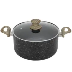 Just Home Collection - Olla24Cm 4.9Lt Marbel Mango W