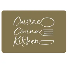 Just Home Collection - Individual Pvc Cocina Dorado