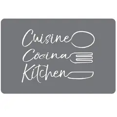 Just Home Collection - Individual Pvc Cocina Plata