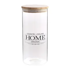 Just Home Collection - Frasco borosilica 1,4l t/bambu