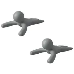 Umbra - Set dos topes para puerta gris