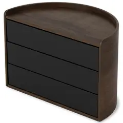 Umbra - Organizador 3 cajones Negro con Cafe