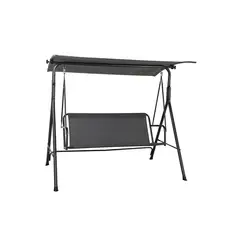 Just Home Collection - Sillon Columpio Gris 3 Personas