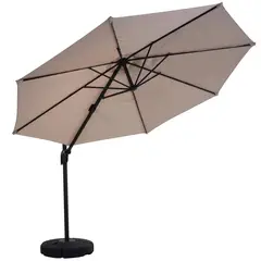 Just Home Collection - Quitasol Natural con base 3 M