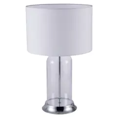 Just Home Collection - Lámpara de Mesa Jour Blanca 1 Luz E27