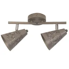 Just Home Collection - Lámpara de Barra Salute 2 Luces E14