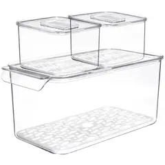 Just Home Collection - Set 3 Contenedores para almacenar