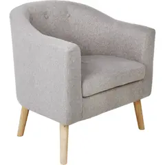 Just Home Collection - Sillón Lucia Gris Claro