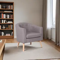 Just Home Collection - Sillón Lucia Gris Claro