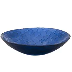 Vidrios San Miguel - Bowl decorativo azul 40 cm.