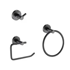 Sensi Dacqua - Set de Accesorios de Baño Negro Mate