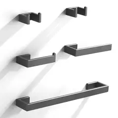 Sensi Dacqua - Set Accesorios para Baño 5 Piezas Chicago Negro