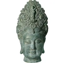 Homy - Cabeza Buda Nepal verde 38 cm.