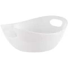 Just Home Collection - Fuente con asa pequeña blanca