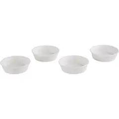 Just Home Collection - Set 4 pocillos redondos 9 centímetros blanco