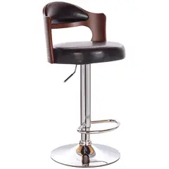 Just Home Collection - Silla bar negro Valencia