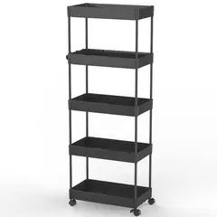 Just Home Collection - Carrito 5 niveles multiusos