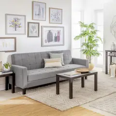 Just Home Collection - Futón Roma Gris