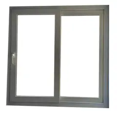 Holztek - Corredizo 2H OX-XO, S920, Marco Blanco, Cristal TP, Vidrio Claro 80-90/60-70