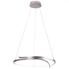 Just Home Collection - Lámpara LED colgante circular Nickel Vintage