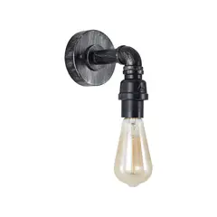 Just Home Collection - Aplique de pared interior Grifo de 1 luz tipo E27 Plomo